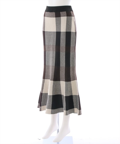 clear（クリア）の「ストレッチニットマーメイドスカート（スカート・レディース・パープル/ブラック/ブラック系その他・F）」の4枚目の写真