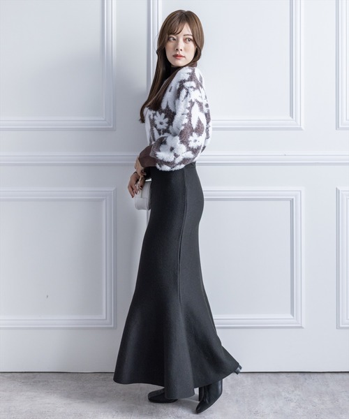 clear（クリア）の「ストレッチニットマーメイドスカート（スカート・レディース・パープル/ブラック/ブラック系その他・F）」の20枚目の写真