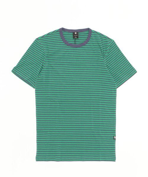 G-STAR（ジースター）の「STRIPE SLIM T-SHIRT/ポケT/ストライプ（Tシャツ/カットソー・メンズ・ストライプ/ブルー系その他/ホワイト×ブラック・LARGE/MEDIUM/SMALL/X-LARGE/X-SMALL）」の10枚目の写真