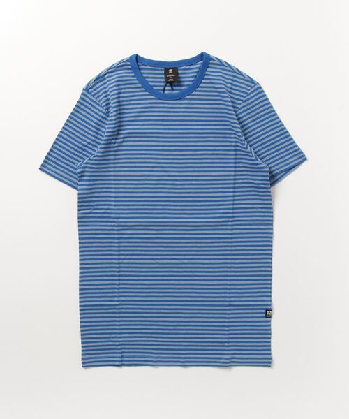 G-STAR（ジースター）の「STRIPE SLIM T-SHIRT/ポケT/ストライプ（Tシャツ/カットソー・メンズ・ストライプ/ブルー系その他/ホワイト×ブラック・LARGE/MEDIUM/SMALL/X-LARGE/X-SMALL）」の16枚目の写真