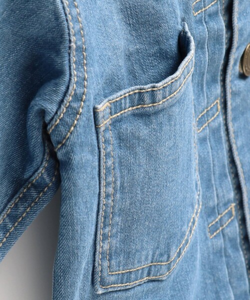 BRANSHES（ブランシェス）の「【こだわりDENIM】Gジャン（デニムジャケット・キッズ・ブルー・110/150/120/130/140）」の17枚目の写真