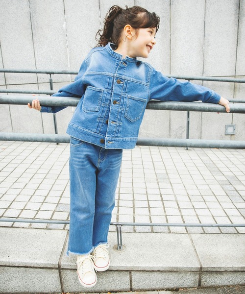BRANSHES（ブランシェス）の「【こだわりDENIM】Gジャン（デニムジャケット・キッズ・ブルー・110/150/120/130/140）」の3枚目の写真