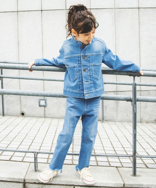 BRANSHES（ブランシェス）の「【こだわりDENIM】Gジャン（デニムジャケット・キッズ・ブルー・110/150/120/130/140）」の4枚目の写真