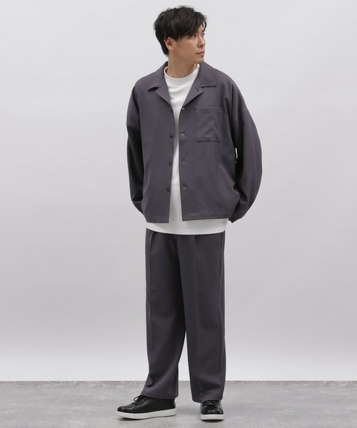 LAKOLE（ラコレ）の「スムースモックネックロングTシャツ / 181175（Tシャツ/カットソー・メンズ・ブラック/サンドグレー/ホワイト・MEDIUM/LARGE）」の4枚目の写真