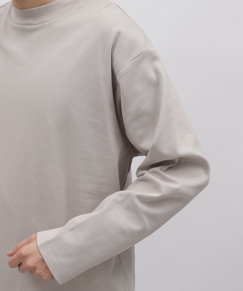 LAKOLE（ラコレ）の「スムースモックネックロングTシャツ / 181175（Tシャツ/カットソー・メンズ・ブラック/サンドグレー/ホワイト・MEDIUM/LARGE）」の12枚目の写真