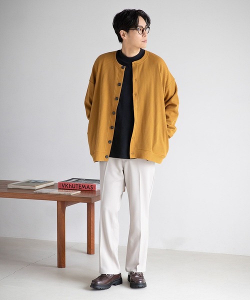 LAKOLE（ラコレ）の「スムースモックネックロングTシャツ / 181175（Tシャツ/カットソー・メンズ・ブラック/サンドグレー/ホワイト・MEDIUM/LARGE）」の19枚目の写真