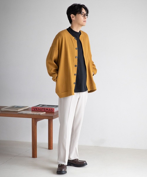 LAKOLE（ラコレ）の「スムースモックネックロングTシャツ / 181175（Tシャツ/カットソー・メンズ・ブラック/サンドグレー/ホワイト・MEDIUM/LARGE）」の20枚目の写真