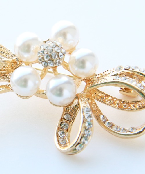 RUIRUE BOUTIQUE(ルイルエブティック)の「ブローチ(ブローチ/コサージュ・レディース・ゴールド系3/シルバー/ゴールド/ゴールド系2/ゴールド系1/ゴールド系4・FREE)」の8枚目の写真