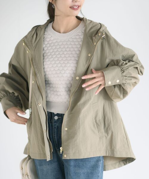 rps(アールピーエス)の「ポンチョライクマウンテンパーカー(マウンテンパーカー・レディース・ベージュ系その他/ライトカーキ/アイボリー/ブラック/カーキ・フリー)」の5枚目の写真