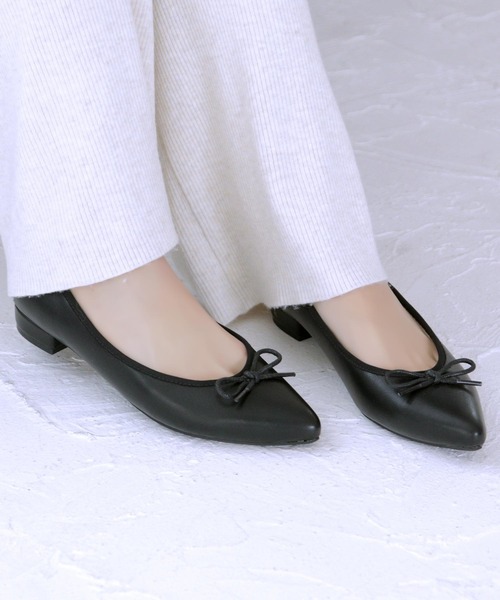 SOROTTO（ソロット）の「ポインテッドトゥ バレエシューズ/ローヒール パンプス（バレエシューズ・レディース・ライトブラウン/ライトブルー/ブラック/ホワイト/ゴールド・S/M/L/LL/3L）」の14枚目の写真