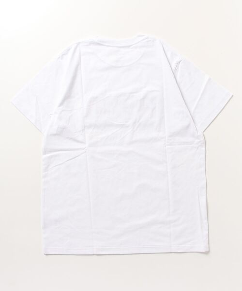 RVCA(ルーカ)の「RVCA/ルーカ ロゴプリントTシャツ ロゴT/クルーネックTシャツ ワンポイント BD041-230(Tシャツ/カットソー・メンズ・ホワイト×レッド/グリーン/ブラック×レッド・L/XL/M)」の4枚目の写真