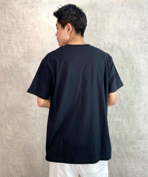 RVCA(ルーカ)の「RVCA/ルーカ ロゴプリントTシャツ ロゴT/クルーネックTシャツ ワンポイント BD041-230(Tシャツ/カットソー・メンズ・ホワイト×レッド/グリーン/ブラック×レッド・L/XL/M)」の11枚目の写真