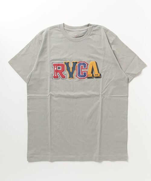 RVCA(ルーカ)の「RVCA/ルーカ ロゴプリントTシャツ ロゴT/クルーネックTシャツ ワンポイント BD041-230(Tシャツ/カットソー・メンズ・ホワイト×レッド/グリーン/ブラック×レッド・L/XL/M)」の19枚目の写真