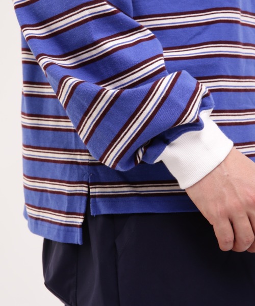 MANASTASH（マナスタッシュ）の「MANASTASH/マナスタッシュ　CLASSIC BORDER TEE クラシックボーダーティー（Tシャツ/カットソー・メンズ・その他18/グリーン/グレー・L/XL/M）」の12枚目の写真