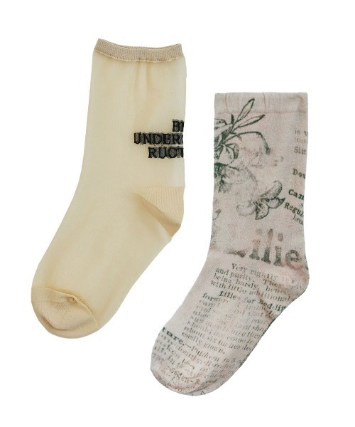 Ameri（アメリ）の「PICTURE BOOK TATTOO PRINT SOCKS（ソックス/靴下・レディース・マルチ・FREE）」の5枚目の写真