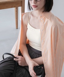 カップ付き ダブルストラップキャミソール