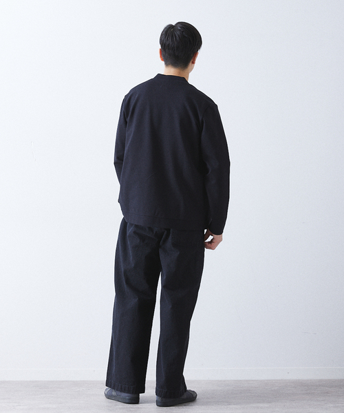 417 EDIFICE（フォーワンセブンエディフィス）の「FRENCH WORK DENIM PANTS / ワイドデニムパンツ（デニムパンツ・メンズ・ブラック/ブルー系その他・SMALL/MEDIUM/LARGE）」の5枚目の写真