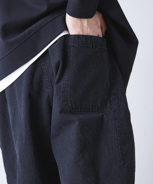 417 EDIFICE（フォーワンセブンエディフィス）の「FRENCH WORK DENIM PANTS / ワイドデニムパンツ（デニムパンツ・メンズ・ブラック/ブルー系その他・SMALL/MEDIUM/LARGE）」の10枚目の写真