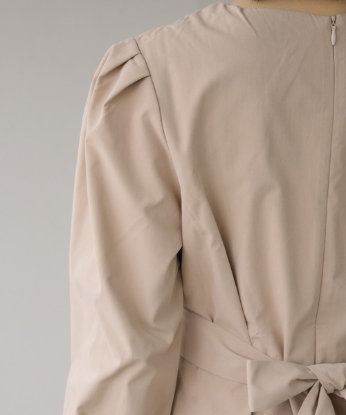IAMUSE(アイアミューズ)の「バックリボンベルトワンピース S0356【IAMUSE】(ワンピース・レディース・オレンジ/ベージュ/ブラック・S/M/L)」の20枚目の写真
