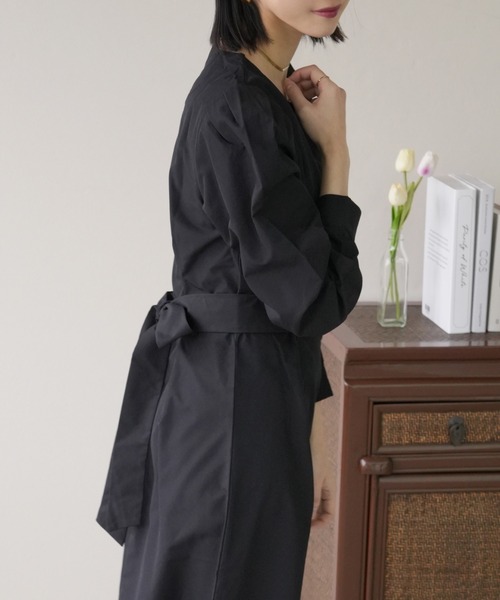 IAMUSE(アイアミューズ)の「バックリボンベルトワンピース S0356【IAMUSE】(ワンピース・レディース・オレンジ/ベージュ/ブラック・S/M/L)」の5枚目の写真