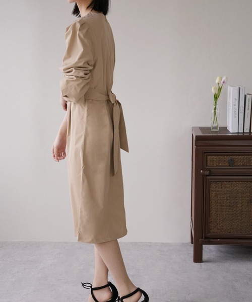 IAMUSE(アイアミューズ)の「バックリボンベルトワンピース S0356【IAMUSE】(ワンピース・レディース・オレンジ/ベージュ/ブラック・S/M/L)」の10枚目の写真