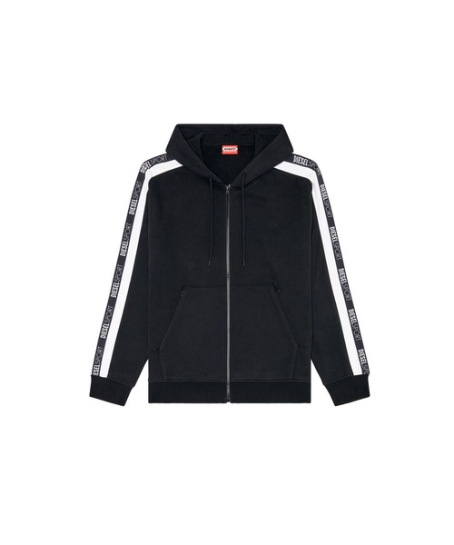 DIESEL(ディーゼル)の「メンズ ジップアップ スウエット DIESEL SPORT(パーカー・メンズ・カーキ/ブラック・LARGE/X-LARGE/MEDIUM/X-SMALL/SMALL/XXX-LARGE/XX-LARGE)」の11枚目の写真