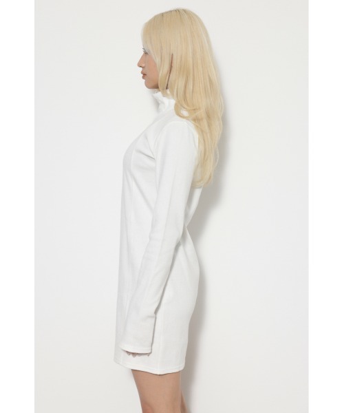 LAGUA GEM(ラグアジェム)の「RING BUTTON RIB OP ワンピース(ワンピース・レディース・ホワイト/杢グレー/ブラック・SMALL/MEDIUM)」の11枚目の写真