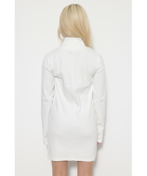 LAGUA GEM(ラグアジェム)の「RING BUTTON RIB OP ワンピース(ワンピース・レディース・ホワイト/杢グレー/ブラック・SMALL/MEDIUM)」の12枚目の写真