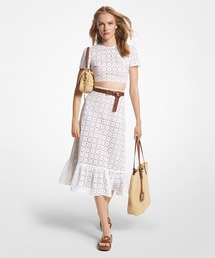 MICHAEL KORS | アイレット クロップ スリーブ トップ(シャツ/ブラウス)