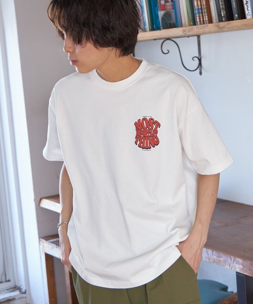 PBLIM（ページボーイリム）の「PAGEBOYLIM/プクプクロゴT（Tシャツ/カットソー・レディース・グレー/ブラック/オフホワイト・MEDIUM/LARGE）」の9枚目の写真