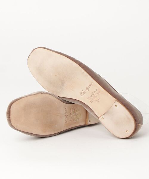 SPELTA スペルタ ベルベットバレエシューズ ベージュ