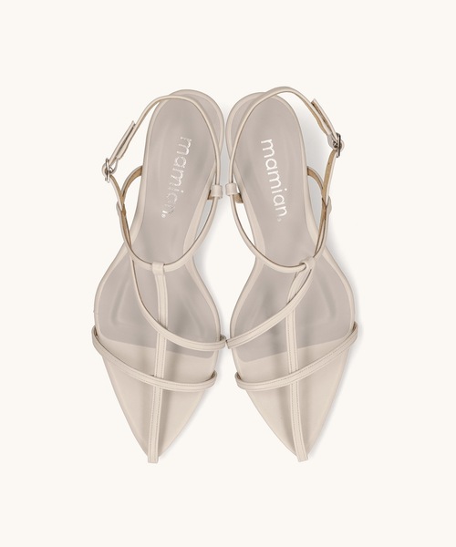 MAMIAN（マミアン）の「ポインテッドトゥ マルチストラップ サンダル (5.0cmヒール)（サンダル・レディース・ブラック/ブラウン/アイボリー・S/M/L/LL）」の5枚目の写真