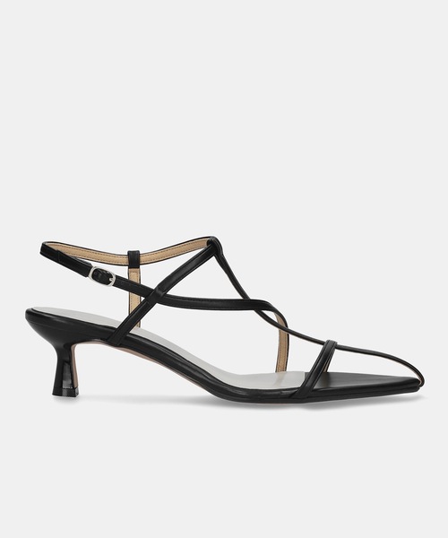 MAMIAN（マミアン）の「ポインテッドトゥ マルチストラップ サンダル (5.0cmヒール)（サンダル・レディース・ブラック/ブラウン/アイボリー・S/M/L/LL）」の9枚目の写真