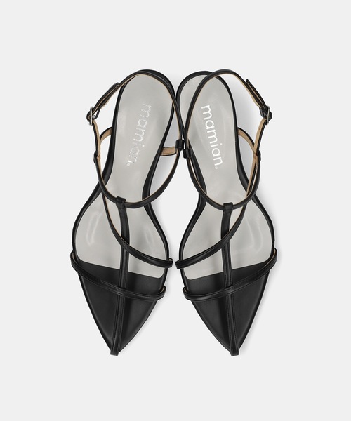 MAMIAN（マミアン）の「ポインテッドトゥ マルチストラップ サンダル (5.0cmヒール)（サンダル・レディース・ブラック/ブラウン/アイボリー・S/M/L/LL）」の10枚目の写真