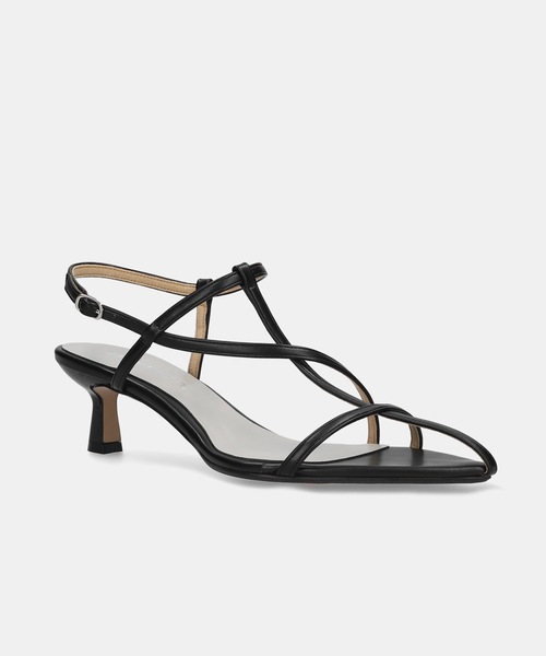 MAMIAN（マミアン）の「ポインテッドトゥ マルチストラップ サンダル (5.0cmヒール)（サンダル・レディース・ブラック/ブラウン/アイボリー・S/M/L/LL）」の13枚目の写真