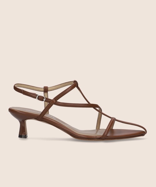 MAMIAN（マミアン）の「ポインテッドトゥ マルチストラップ サンダル (5.0cmヒール)（サンダル・レディース・ブラック/ブラウン/アイボリー・S/M/L/LL）」の14枚目の写真