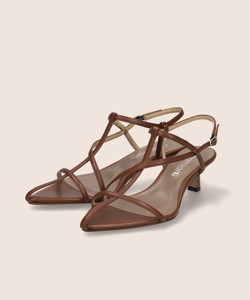 MAMIAN（マミアン）の「ポインテッドトゥ マルチストラップ サンダル (5.0cmヒール)（サンダル・レディース・ブラック/ブラウン/アイボリー・S/M/L/LL）」の18枚目の写真