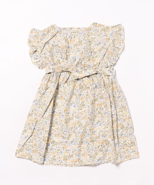 Lycee mine（リセマイン）の「コットンふりふりワンピース（シャツワンピース・キッズ・ブラック/ダークブラウン/サックスブルー/イエロー・100cm/110cm/120cm/130cm/140cm/150cm）」の19枚目の写真