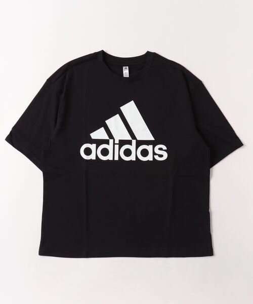 adidas(アディダス)の「アディダス adidas エッセンシャルズ ビッグロゴTシャツ(Tシャツ/カットソー・レディース・ホワイト/ブラック・L/S/M/XL)」の2枚目の写真