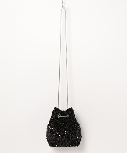 Kana（カナ）の「スパンコール ２way ショルダー 巾着 バック 結婚式 お呼ばれ オケージョン（ショルダーバッグ・レディース・ブラック/シルバー/ベージュ/ブラウン・フリー）」の7枚目の写真