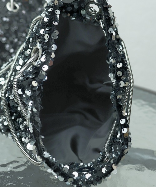 Kana（カナ）の「スパンコール ２way ショルダー 巾着 バック 結婚式 お呼ばれ オケージョン（ショルダーバッグ・レディース・ブラック/シルバー/ベージュ/ブラウン・フリー）」の22枚目の写真