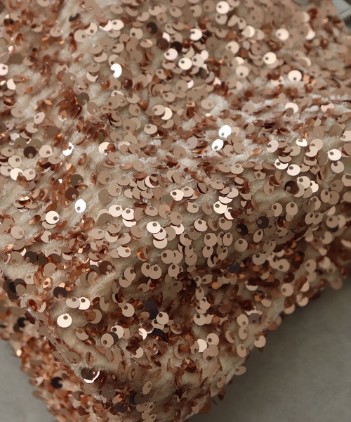 Kana（カナ）の「スパンコール ２way ショルダー 巾着 バック 結婚式 お呼ばれ オケージョン（ショルダーバッグ・レディース・ブラック/シルバー/ベージュ/ブラウン・フリー）」の5枚目の写真