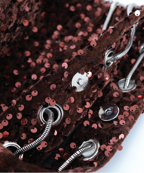 Kana（カナ）の「スパンコール ２way ショルダー 巾着 バック 結婚式 お呼ばれ オケージョン（ショルダーバッグ・レディース・ブラック/シルバー/ベージュ/ブラウン・フリー）」の14枚目の写真