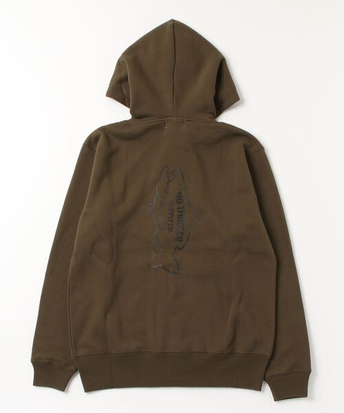 NOTHINKER(ノーシンカー)の「NO THINKER ZIP Hoodie(パーカー・メンズ・グレー/オリーブ/オレンジ・X-LARGE/LARGE/MEDIUM/SMALL/XX-LARGE)」の8枚目の写真
