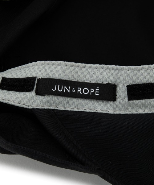 JUN&ROPE UV ハット ブラック ジュンアンドロペ JUN & ROPE' 【UV】セミワイドハット