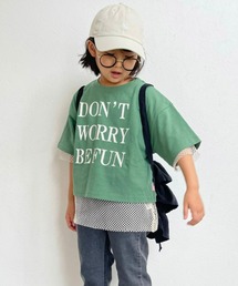 CIAOPANIC TYPY | 【KIDS】メッシュアンサンブルクロップドプリントTEE(Tシャツ/カットソー)