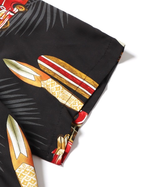 TWO PALMS（トゥーパームス）の「TWO PALMS/トゥーパームス S/S Hawaiian Shirt / Rayon WOODY(501R) シャツ（シャツ/ブラウス・メンズ・ブラック/ベージュ・L/M）」の8枚目の写真