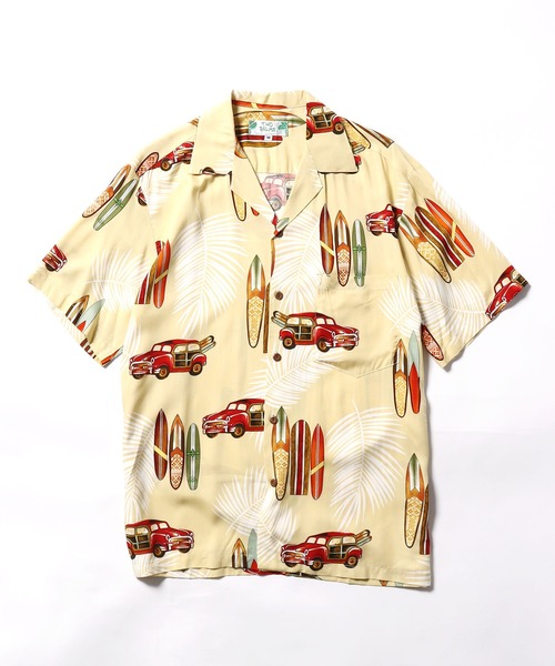TWO PALMS（トゥーパームス）の「TWO PALMS/トゥーパームス S/S Hawaiian Shirt / Rayon WOODY(501R) シャツ（シャツ/ブラウス・メンズ・ブラック/ベージュ・L/M）」の16枚目の写真