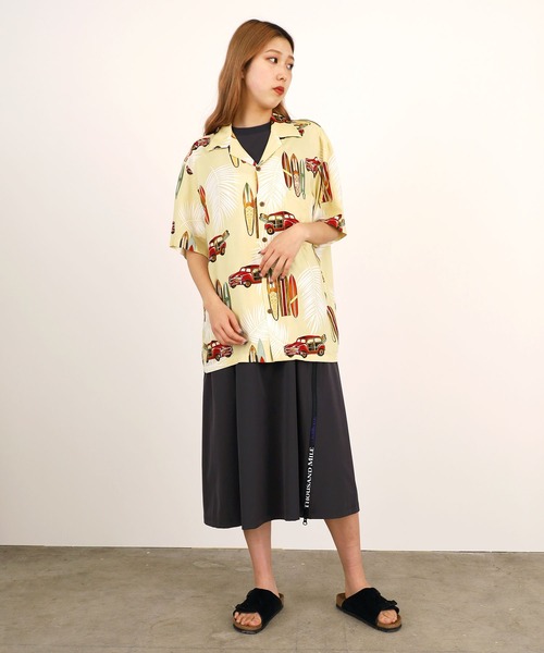 TWO PALMS（トゥーパームス）の「TWO PALMS/トゥーパームス S/S Hawaiian Shirt / Rayon WOODY(501R) シャツ（シャツ/ブラウス・メンズ・ブラック/ベージュ・L/M）」の18枚目の写真