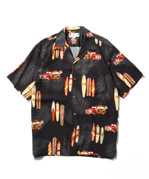 TWO PALMS（トゥーパームス）の「TWO PALMS/トゥーパームス S/S Hawaiian Shirt / Rayon WOODY(501R) シャツ（シャツ/ブラウス・メンズ・ブラック/ベージュ・L/M）」の20枚目の写真